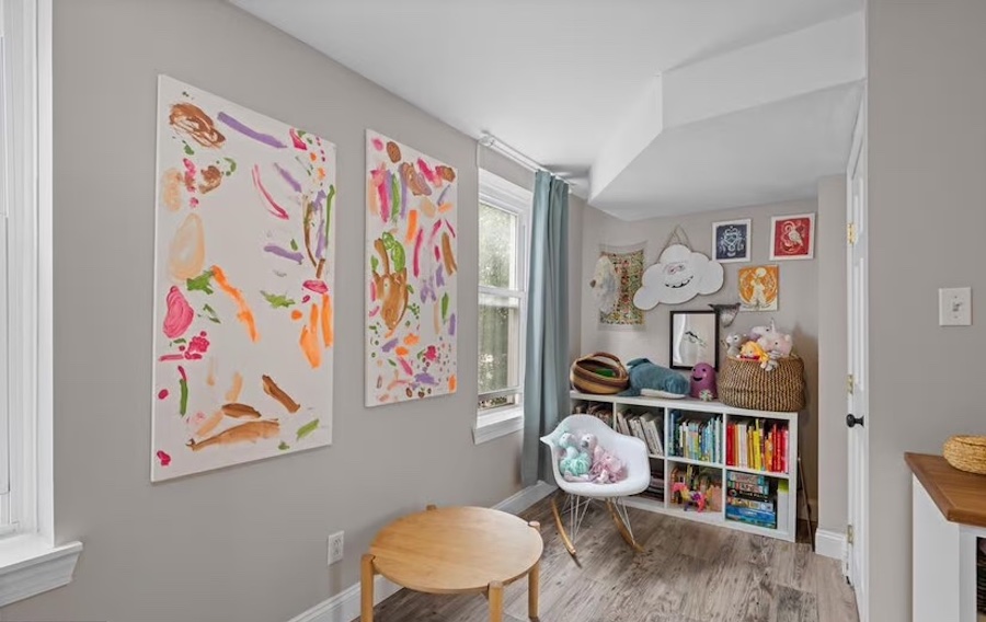 second-floor front bedroom