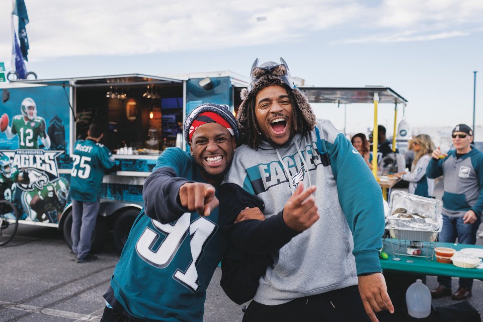 eagles fans linc lincoln financial field