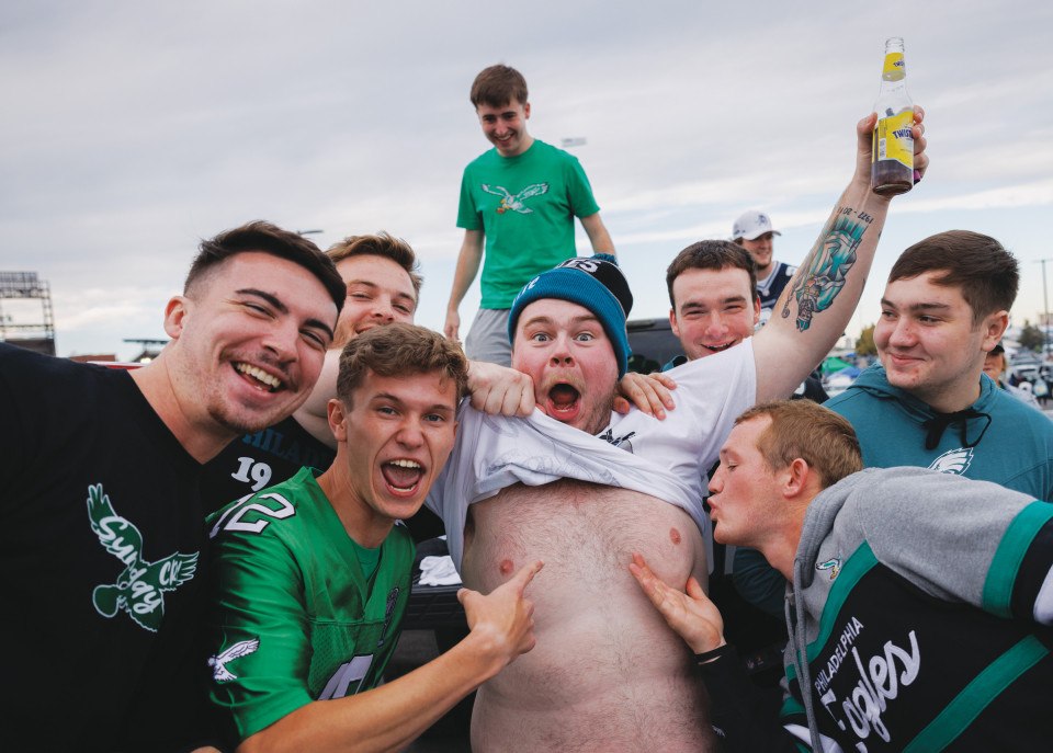 eagles fans linc lincoln financial field