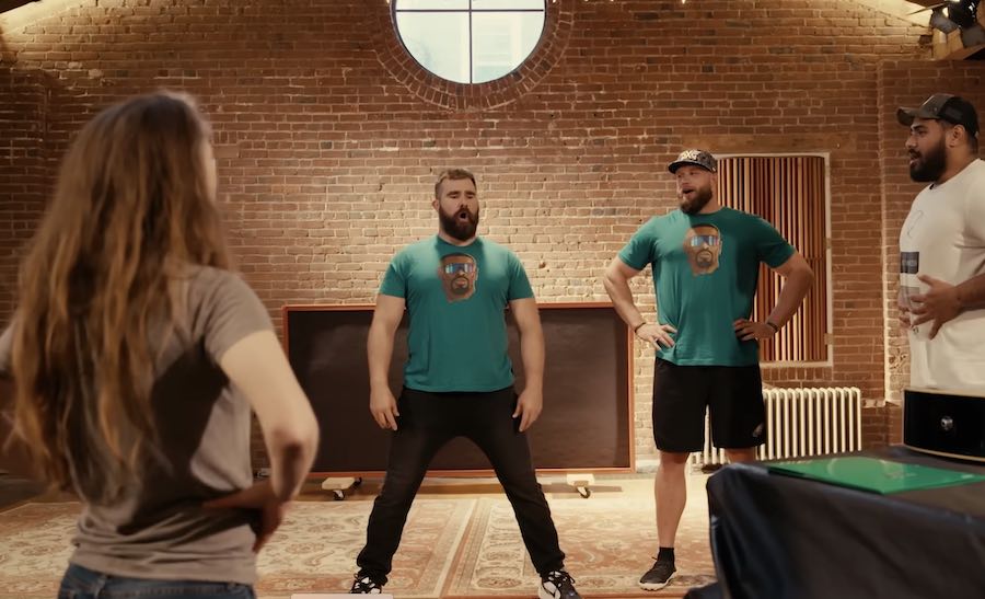 vocal coach eliza hardy jones warms up the eagles players for the eagles christmas album