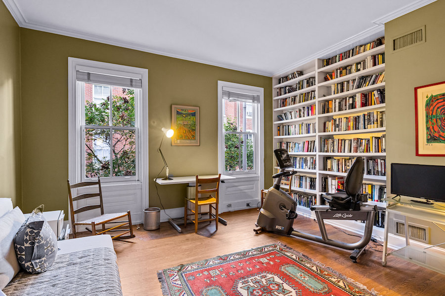 second-floor front bedroom/den