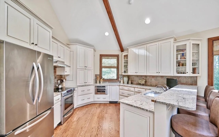 house for sale long pond lakefront contemporary kitchen