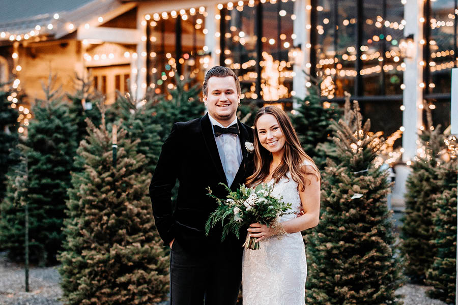 Terrain Gardens christmas wedding 