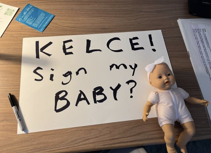 jason kelce eagles baby doll