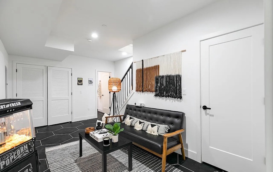 basement rec room