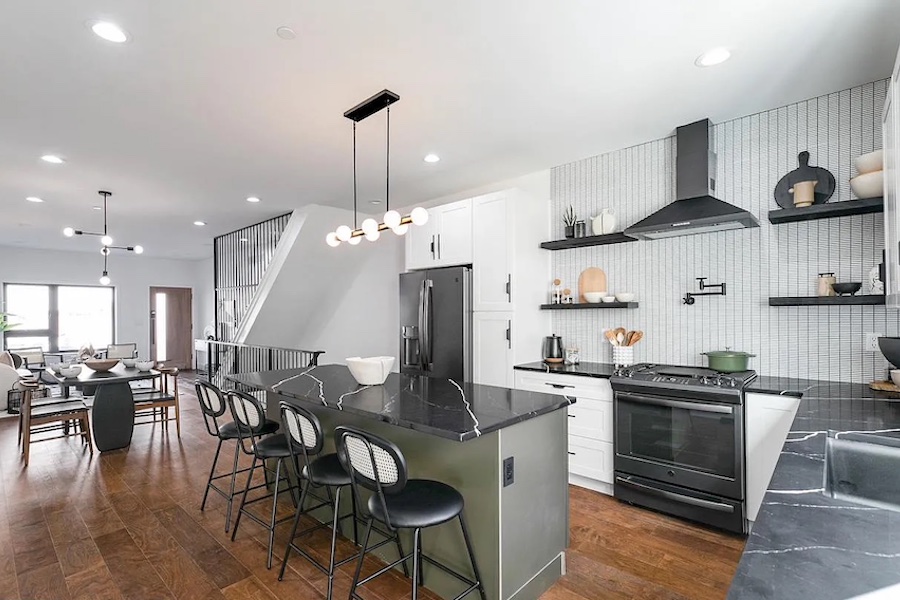 house for sale grays ferry designer rowhouse main floor