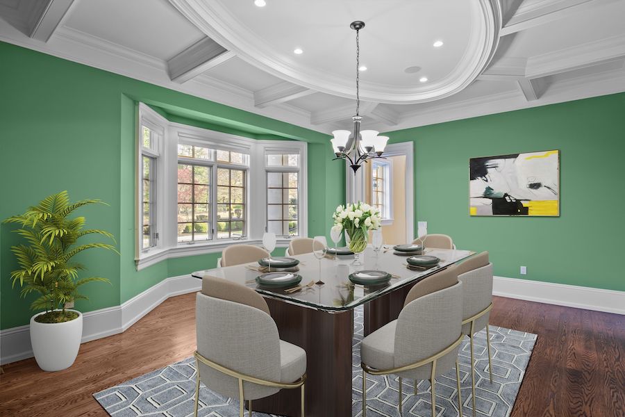 house for sale lower gwynedd colonial mansion dining room