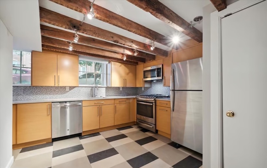 house for sale queen village end-unit trinity kitchen