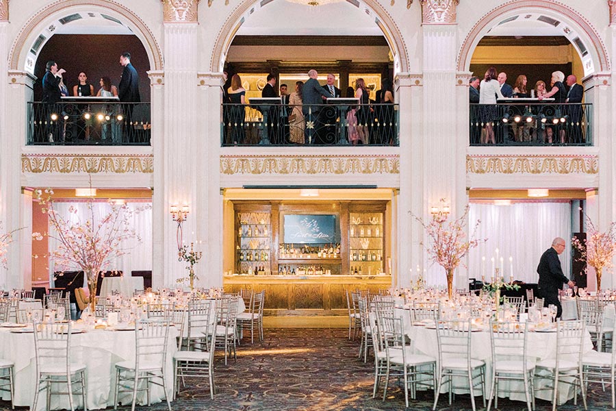 ballroom at the ben wedding