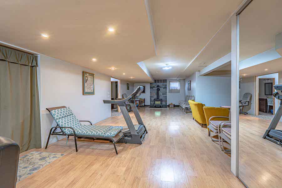 basement rec room
