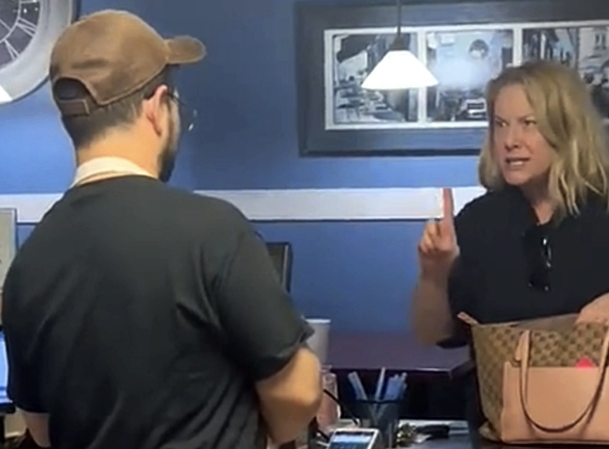 hatboro's rita bellew hurls ethnic insults at the owner of Amy's Pizza Shop