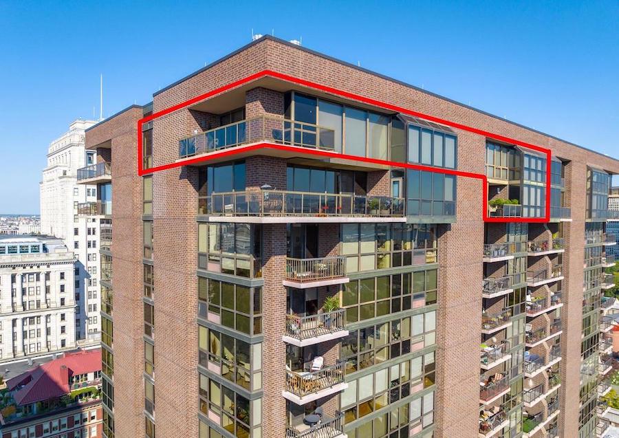 condo for sale society hill penthouse building exterior