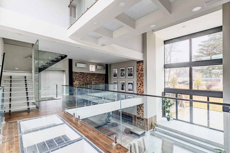 second-floor mezzanine