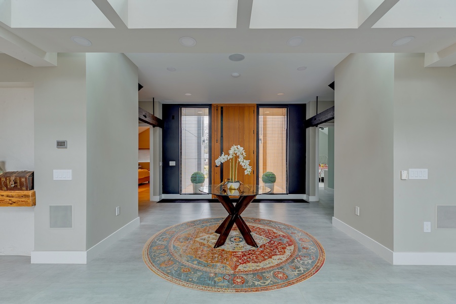 house for sale media converted barn foyer