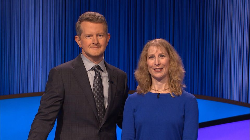 melissa klapper with ken jennings on jeopardy