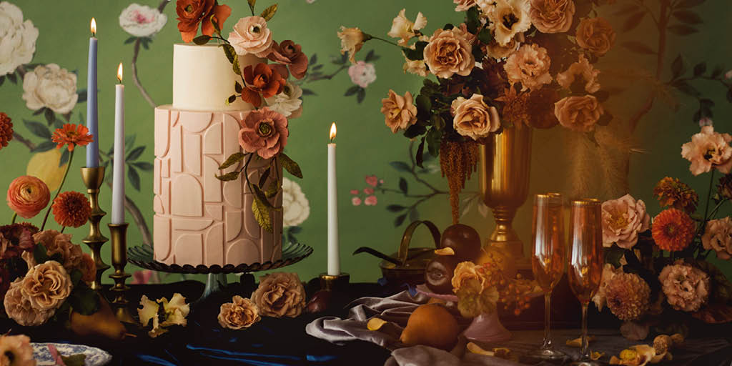 floral wedding cakes