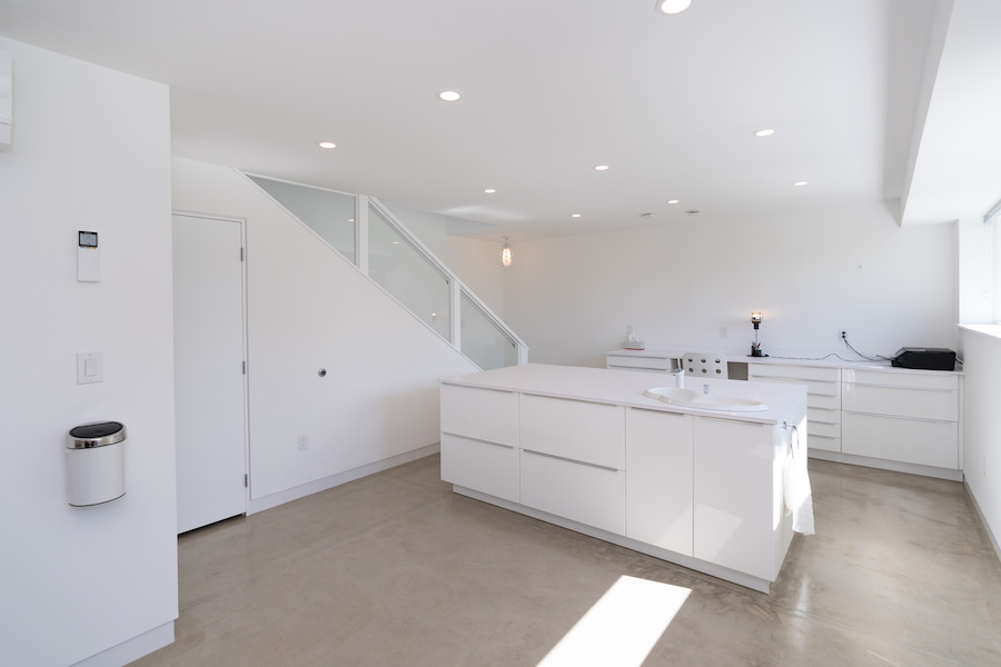 home office and laundry