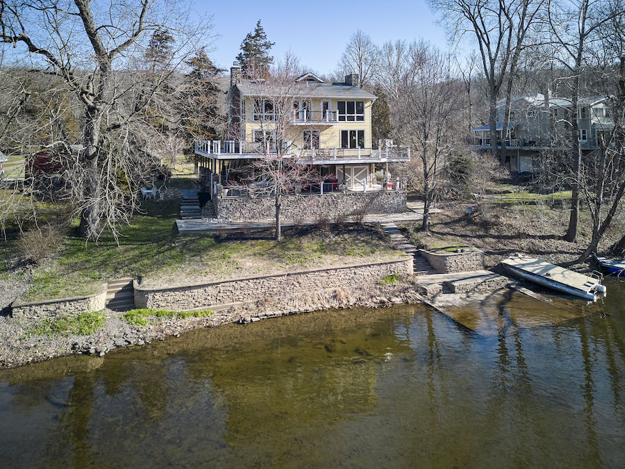 exterior rear with boat dock