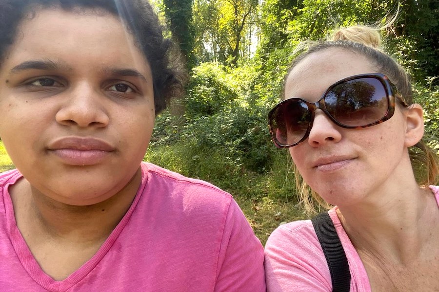 Cayla Lynch, whose birthday is on Wednesday, with her mom Amanda Lynch, both of Delco