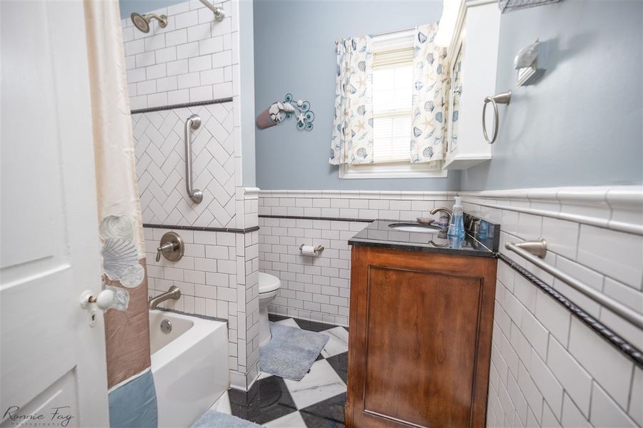 second-floor bathroom
