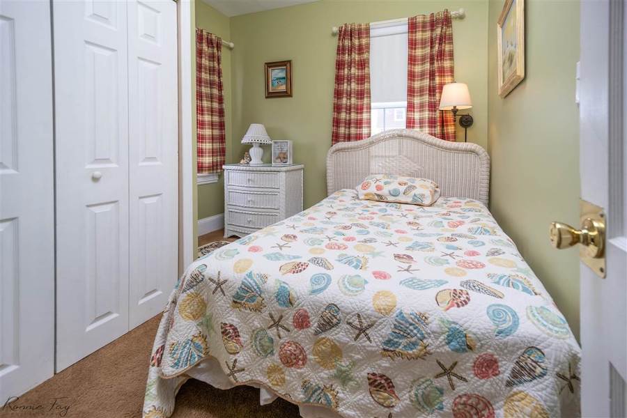 second-floor rear bedroom before
