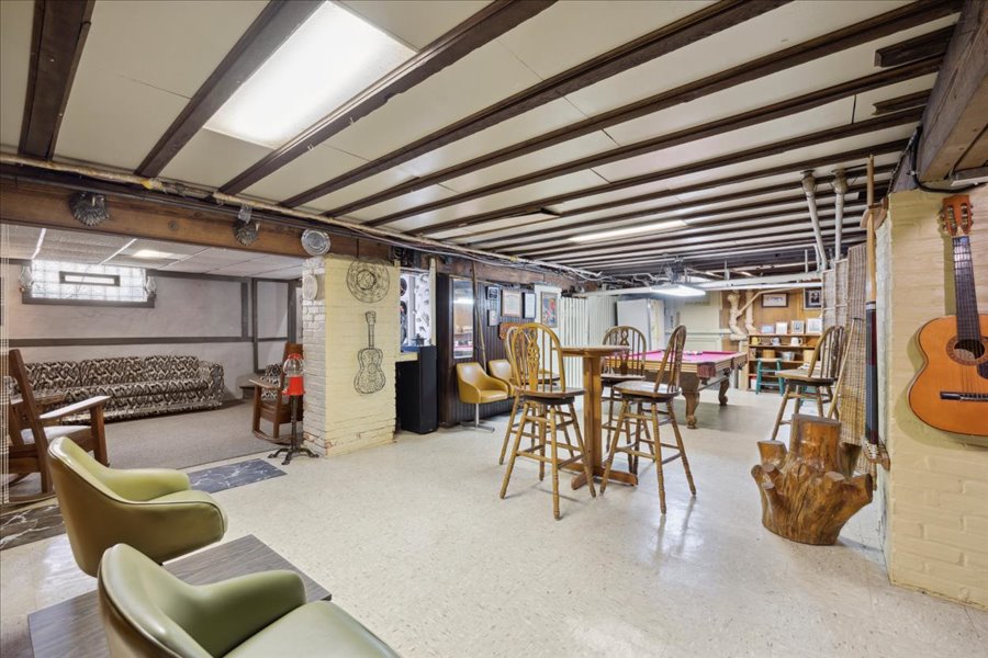 basement rec room