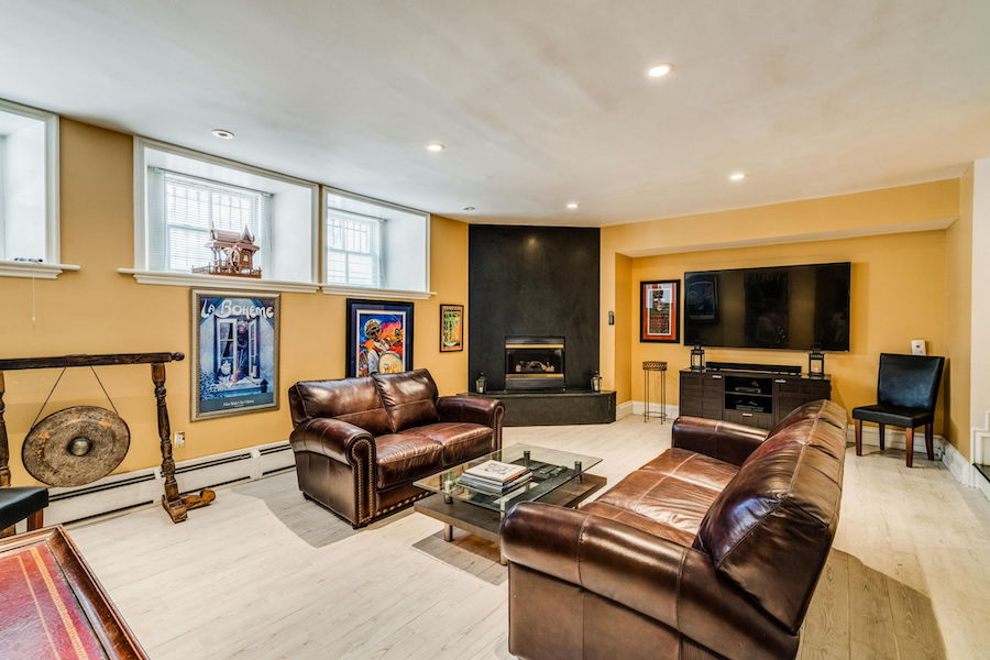 basement media room