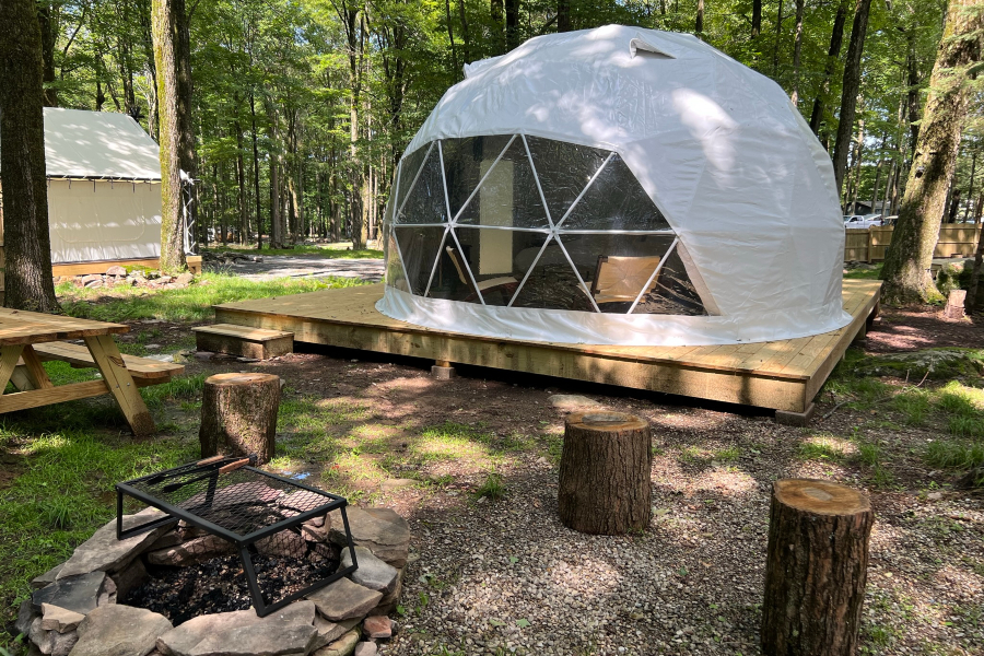 This New Glamping Site Is Your Next Woodsy Poconos Getaway