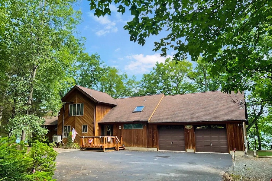 house for sale lackawaxen lakeside contemporary exterior front