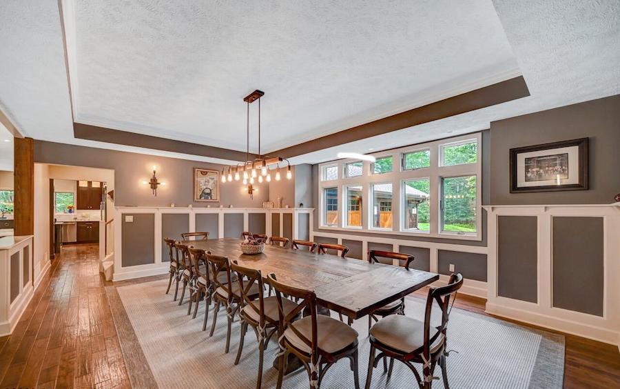 house for sale pocono pines rustic manor dining room