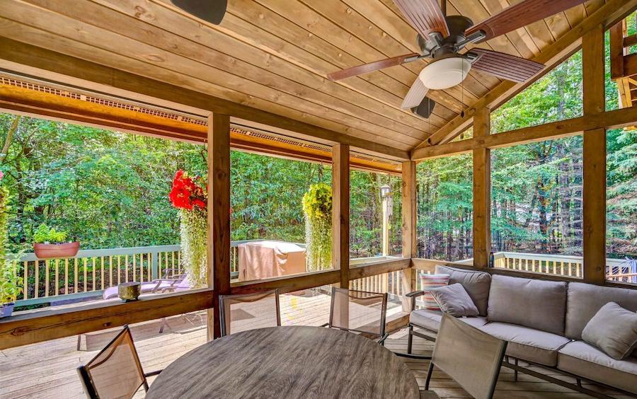 house for sale pocono pines rustic manor sun porch