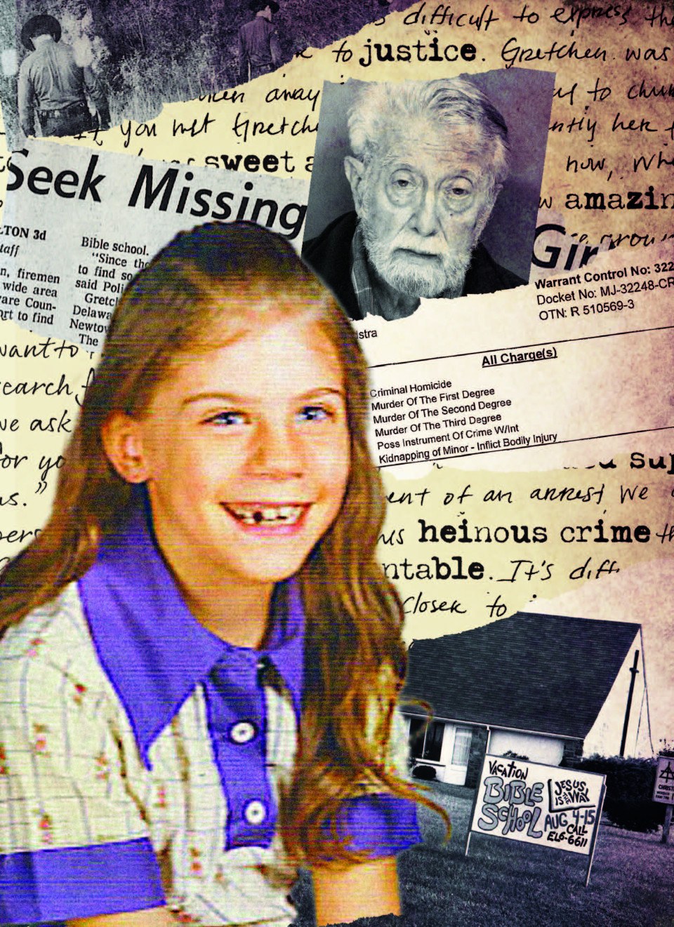a photo illustration containing images of Gretchen Harrington and David Zandstra