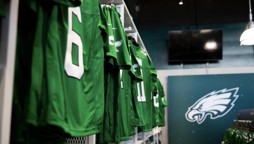 Eagles kelly green jerseys