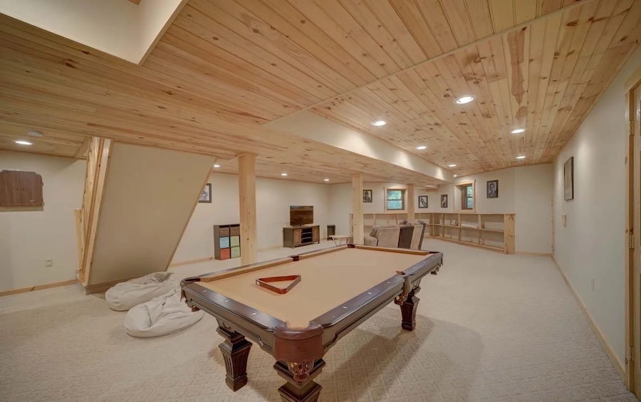 basement rec room