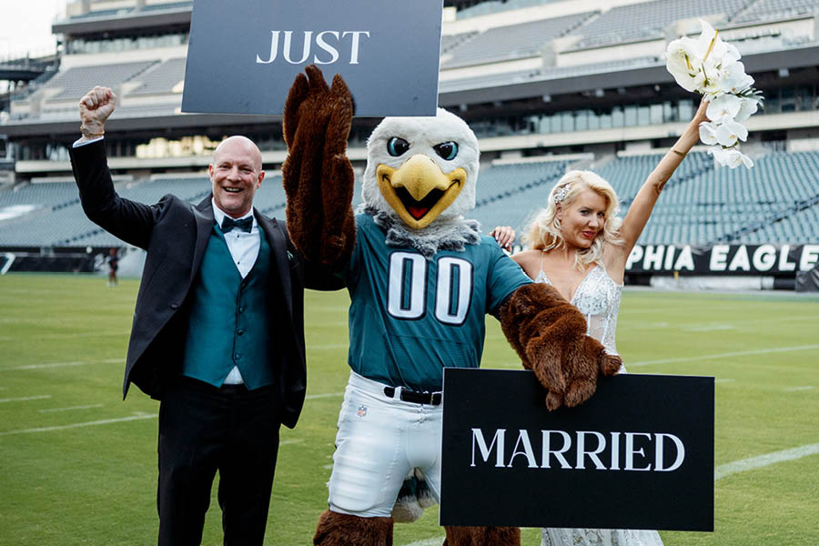 Lincoln Financial Field wedding 