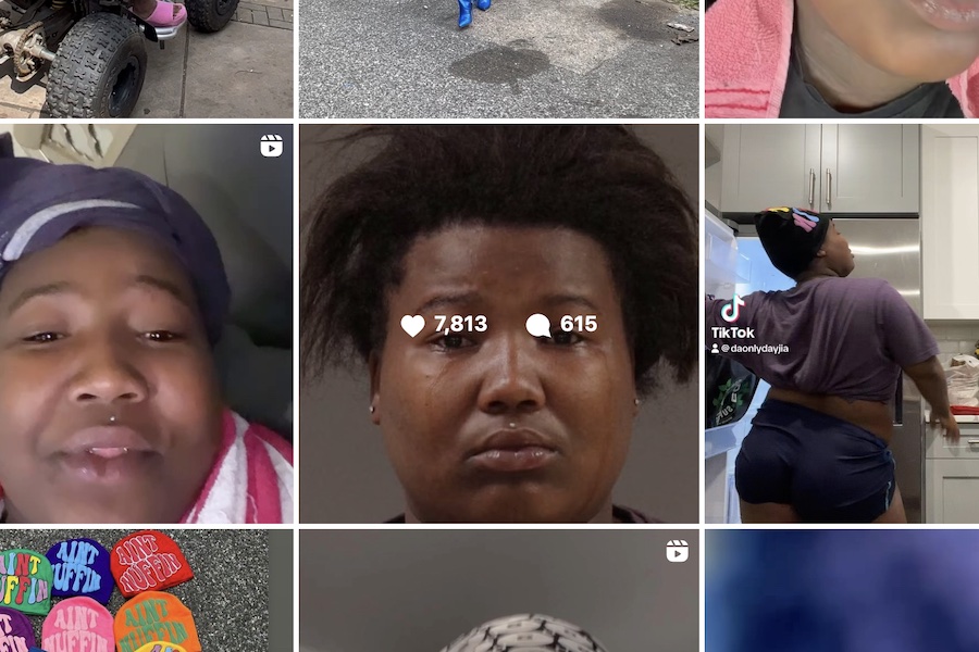 A screenshot of the Instagram page of Philadelphia Influencer "Meatball" aka Dayjia Blackwell, who is charged in the looting that occurred in Philadelphia on Tuesday night