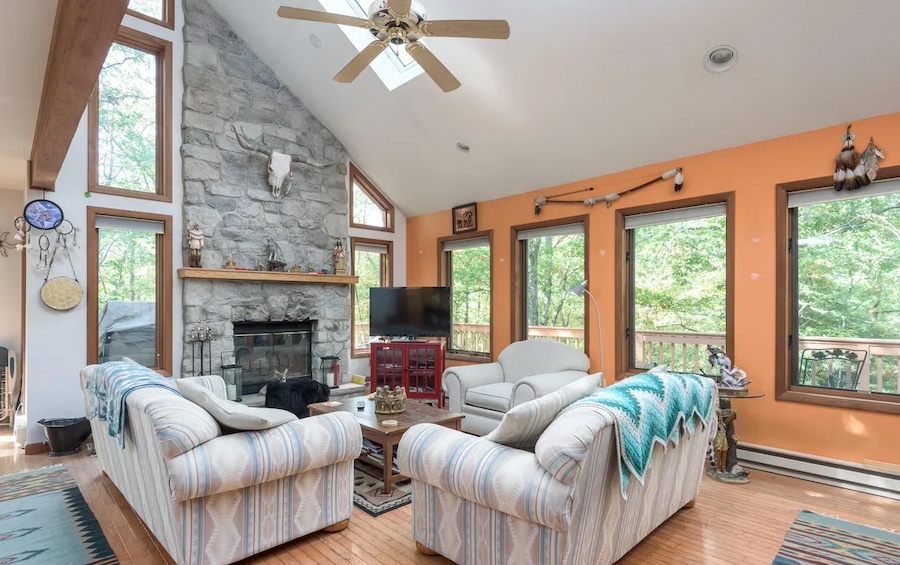 house for sale bushkill hillside contemporary living room