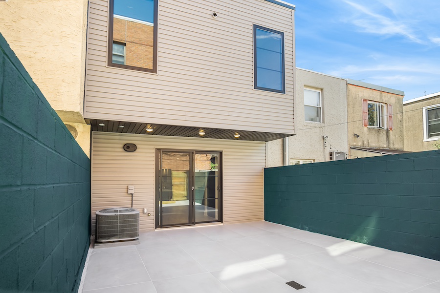 house for sale east passyunk renewed worktingman's rowhouse rear patio