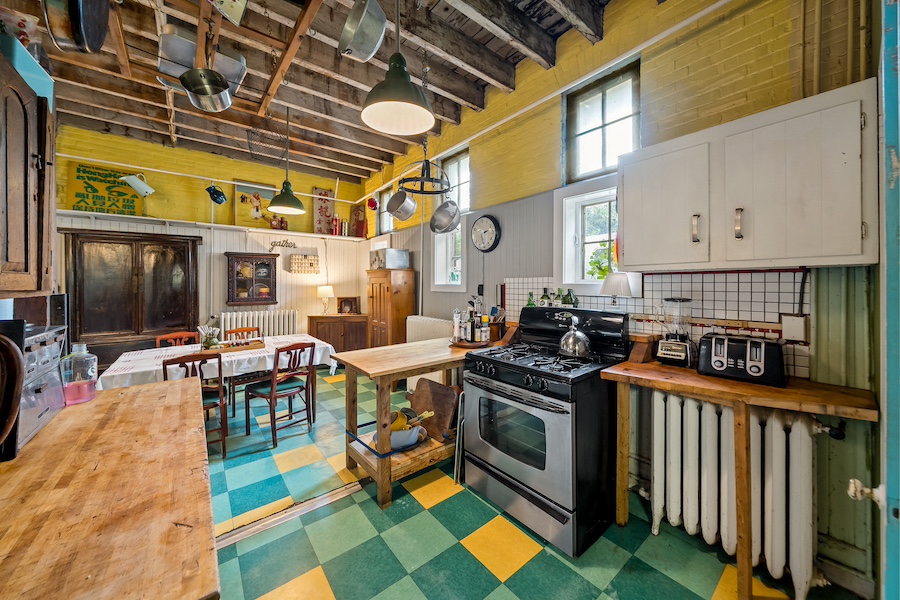 kitchen and dining room