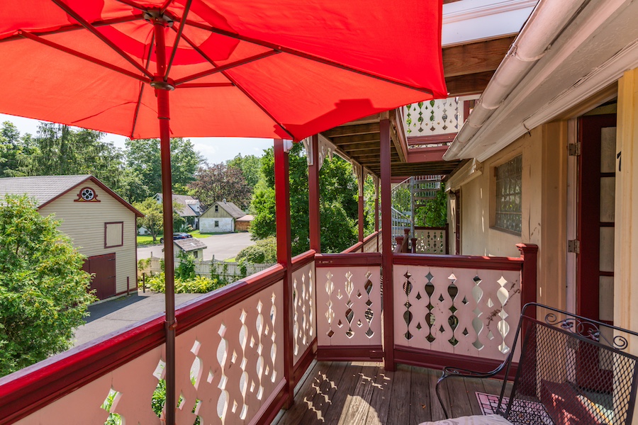 house for sale new hope historic inn second-floor balcony
