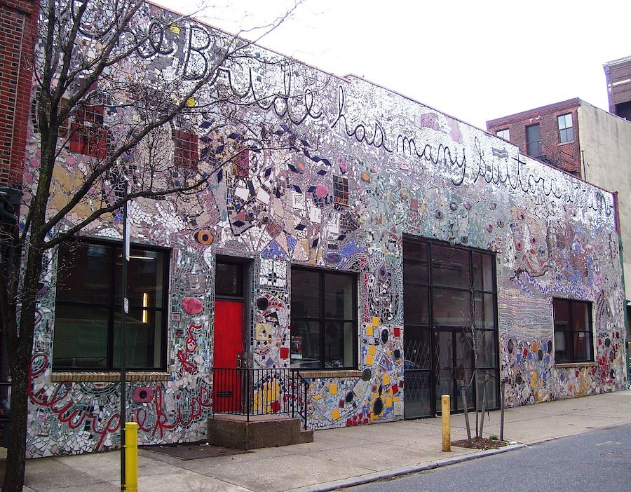 the isaiah zagar tile mosaic mural at the painted bride in philadelphia