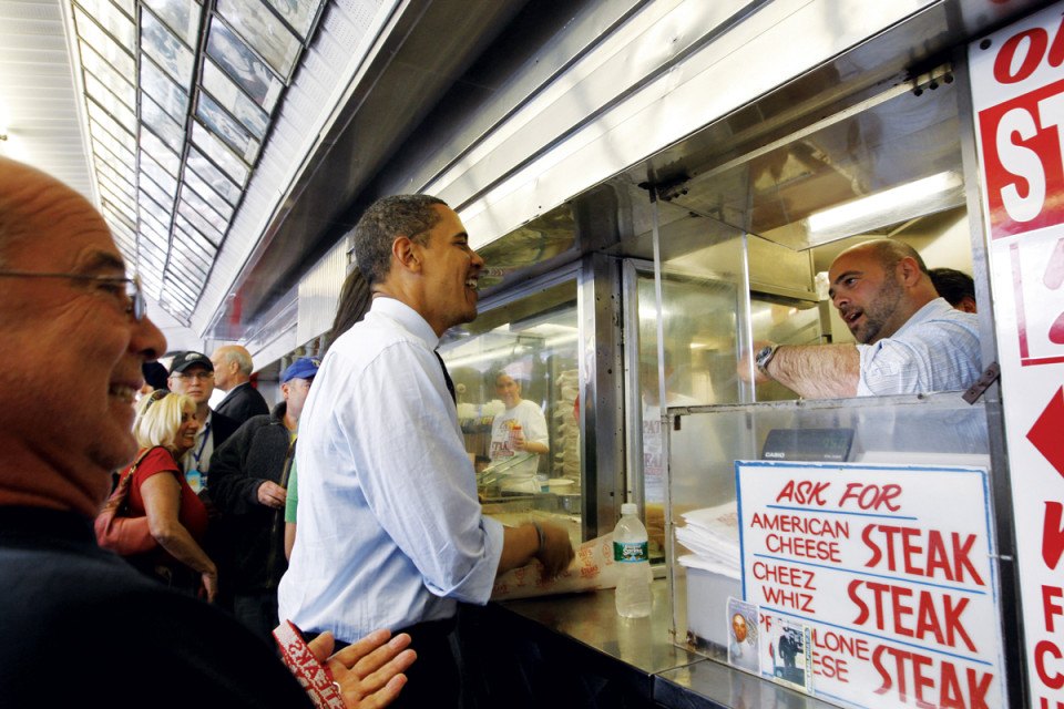 Pat's Steaks Frank Olivieri Barack Obama