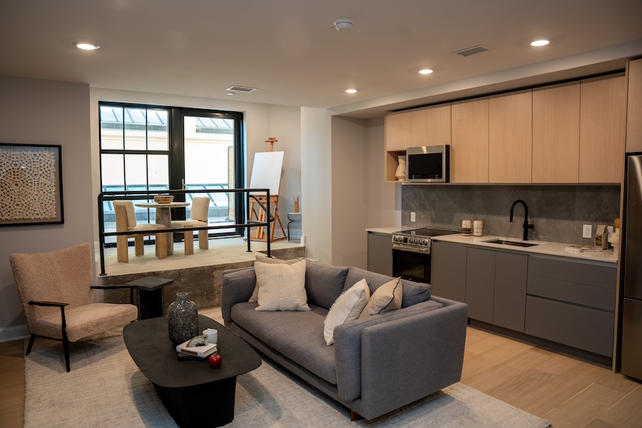 7th-floor model apartment