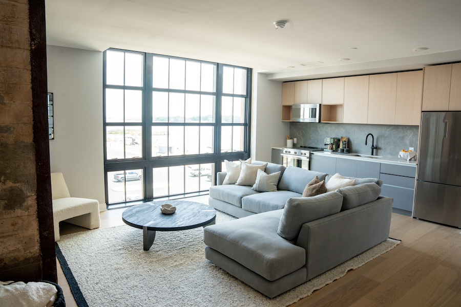 model lower-floor apartment