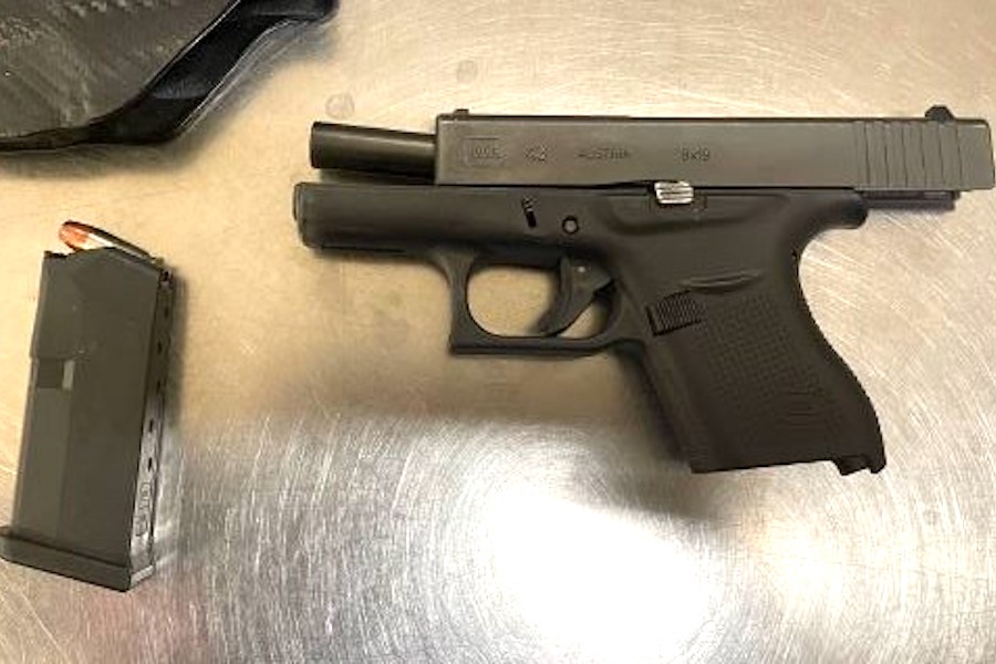The gun confiscated from a Florida man at the Philadelphia airport on Monday (photo courtesy TSA)
