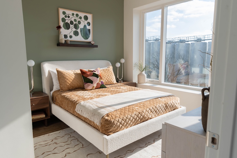 model unit bedroom