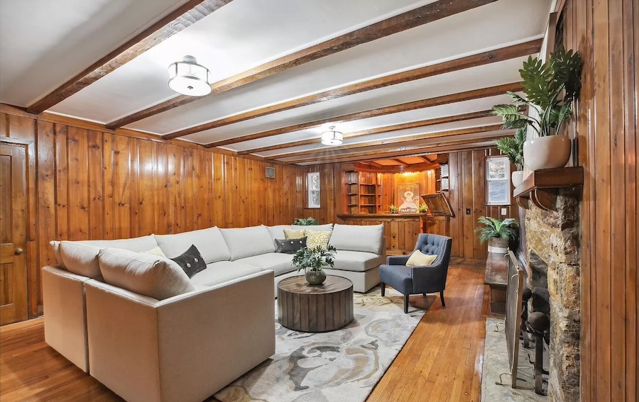 basement rec room