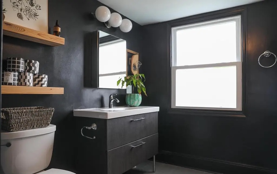 second-floor bathroom