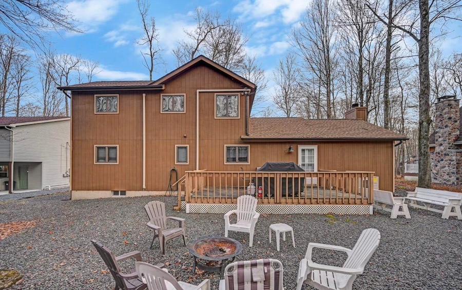 rear exterior, deck and patio
