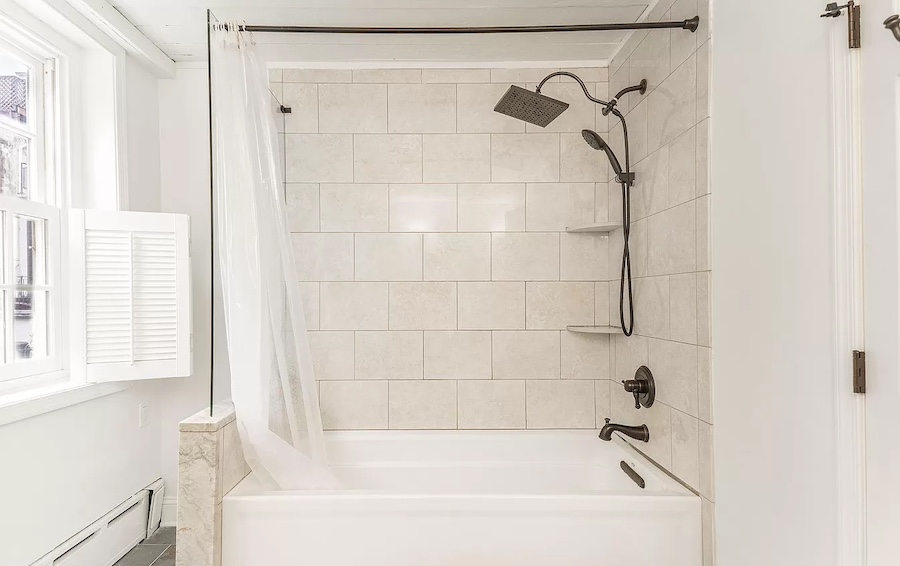 second-floor bathroom